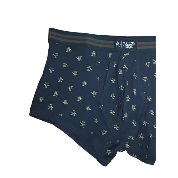 Original Penguin Boxer Brief Elasticized Waistband Printed Nautical Blue M NWOT - Picture 2 of 7